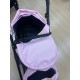 Joie Junior Evalite Twin Cochecito Rosa y Negro | Cochecito Ajustable para Muñecas