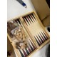 Ajedrez, damas y backgammon en estuche, 2 jugadores