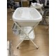 Interbaby Bañera Bebé Cambiador Plegable Patas, Ruedas, Hamaca