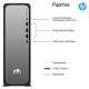 HP OmniDesk Slim Desktop S03-0031ns PC Intel® Core™ i3 i3-14100 8 GB DDR5-SDRAM 512 GB SSD Windows 11 Home Torre Plata