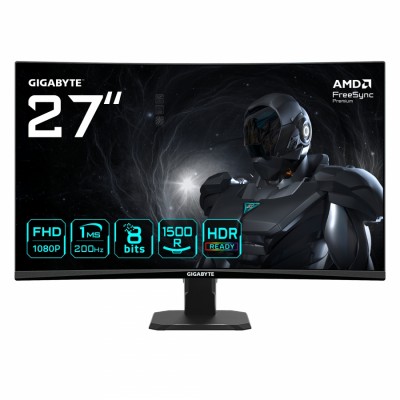 Monitor Gigabyte GS27FCA curvo 27" FHD, 27", Full HD, HDMI