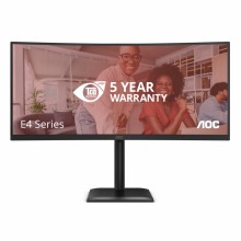 Monitor Aoc E4 CU34E4CV, 34", Wide Quad HD, HDMI, DisplayPort, USB-C