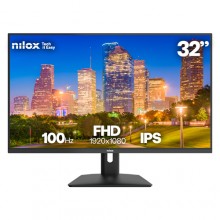 Monitor Nilox 32 IPS 4MS HDMI VGA 100HZ, 32", Full HD