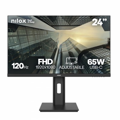 Monitor Nilox 24 IPS 120 HZ FHD 61 cm (24") 1920 x 1080 Pixeles Full HD Negro, 24", Full HD