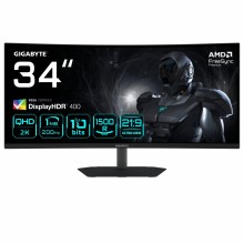 Monitor Gigabyte G34WQC2 Curvo 34--- WQHD, 34", Wide Quad HD, HDMI, DisplayPort, VGA