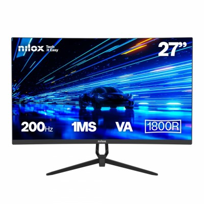 Monitor Nilox NXM27CRV2001, 27", Full HD