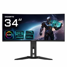 Monitor Gigabyte de juegos curvo OLED WQHD MO34WQC2 de 34", 34", Wide Quad HD, HDMI, DisplayPort