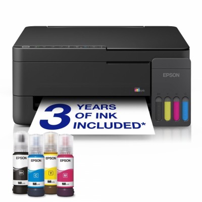 Impresora Epson EcoTank ET-2910, Multifunción, Inyección de tinta, A4, WiFi