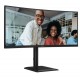 Monitor Aoc E4 CU34E4CV, 34", Wide Quad HD, HDMI, DisplayPort, USB-C