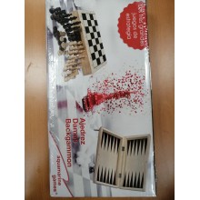 Estuche Ajedrez, Damas y Backgammon