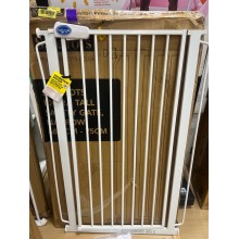 Safetots Puerta de Seguridad de Metal Extra alta con Ajuste a Presión, 68.5 cm - 75 cm,