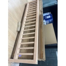 Safetots Protector de Cama de Madera Extra Ancho, Natural, 38 cm de Alto x 140 cm de Ancho