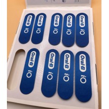 ral-B iO Ultimate Clean Cabezales de Recambio Originales, Blanco, Pack de 9