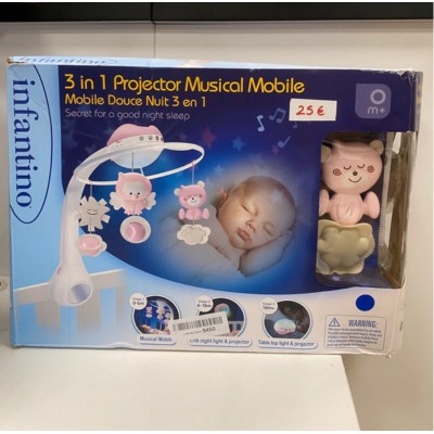 Infantino Proyector Musical Móvil 3-en-1
