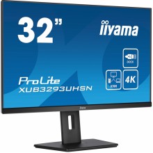 iiyama ProLite XUB3293UHSN-B5 pantalla para PC 31.5" 3840 x 2160 Pixeles 4K Ultra HD LCD Negro (HDMI, DisplayPort)