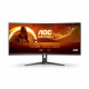 AOC G2 CU34G2XE/BK pantalla para PC 86,4 cm (34") 3440 x 1440 Pixeles Wide Quad HD LCD Negro, Rojo