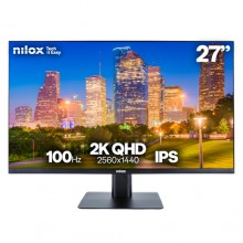 Nilox Monitor Desktop - Monitor 27", 2K, IPS, 100Hz, 2 HDMI, 1 DP, 1ms, Multimedia (HDMI, DisplayPort)