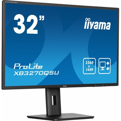iiyama ProLite XB3270QSU-B1 pantalla para PC 31.5" 2560 x 1440 Pixeles Quad HD LED Negro (HDMI, DisplayPort)