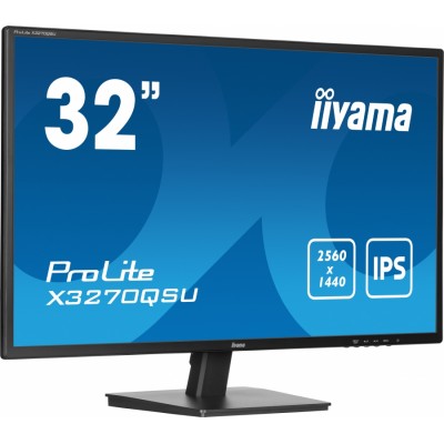 iiyama ProLite X3270QSU-B1 pantalla para PC 80 cm (31.5") 2560 x 1440 Pixeles Wide Quad HD LED Negro