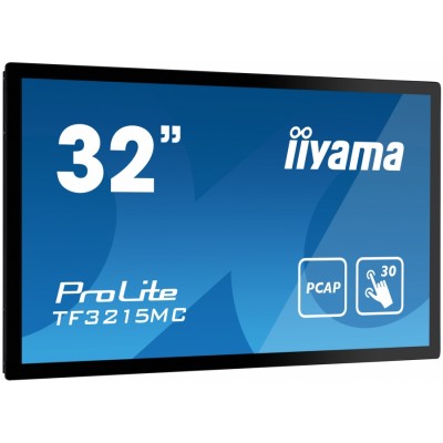 iiyama ProLite TF3215MC-B2 pantalla para PC 80 cm (31.5") 1920 x 1080 Pixeles Full HD LED Pantalla táctil Quiosco Negro