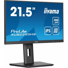 iiyama ProLite XUB2293HS-B6 pantalla para PC 21.5" 1920 x 1080 Pixeles Full HD LED Negro (HDMI, DisplayPort)