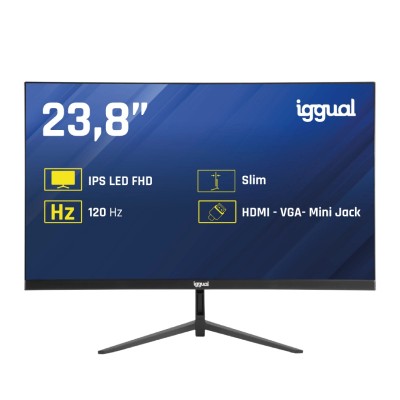 iggual Monitor 24" IPS 1ms FHD 120Hz VGA HDMI Slim (HDMI, VGA)