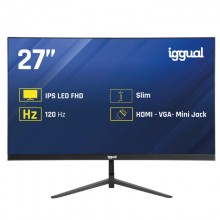 iggual Monitor 27" IPS 1ms FHD 120Hz VGA HDMI Slim (HDMI, VGA)