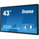 iiyama TF4339AS-B1AG pantalla para PC 42.5" 3840 x 2160 Pixeles 4K Ultra HD LED Pantalla táctil Negro (HDMI, DisplayPort)