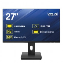 iggual Monitor 27" VGA HDMI 120Hz pivotante AA MM (HDMI, VGA)