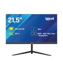 iggual Monitor 21,5" IPS 1ms FHD 120Hz VGA HDMI DP (HDMI, DisplayPort, VGA)