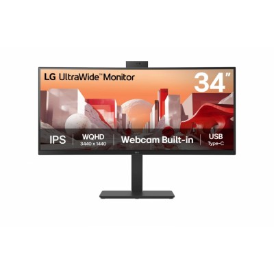 LG 34BA85QE-B pantalla para PC 34" 3440 x 1440 Pixeles Wide Quad HD LCD Negro (HDMI, DisplayPort)