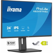 iiyama ProLite XB2497HSU-B1 pantalla para PC 23.8" 1920 x 1080 Pixeles Full HD LED Negro (HDMI, DisplayPort)