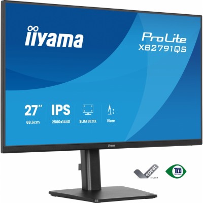 iiyama ProLite XB2791QS-B1 pantalla para PC 27" 2560 x 1440 Pixeles Quad HD LED Negro (HDMI, DisplayPort)