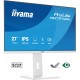 iiyama ProLite XB2797QSU-W1 pantalla para PC 27" 2560 x 1440 Pixeles Quad HD LED Blanco (HDMI, DisplayPort)
