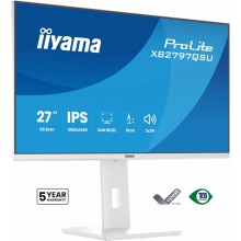 iiyama ProLite XB2797QSU-W1 pantalla para PC 27" 2560 x 1440 Pixeles Quad HD LED Blanco (HDMI, DisplayPort)
