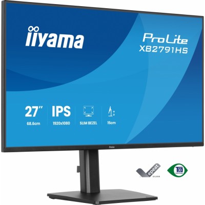 iiyama ProLite XB2791HS-B1 pantalla para PC 27" 1920 x 1080 Pixeles Full HD LED Negro (HDMI, DisplayPort)