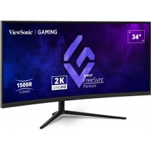 Viewsonic VX3418C-2K pantalla para PC 34" 3440 x 1440 Pixeles UltraWide Quad HD Negro (HDMI, DisplayPort)