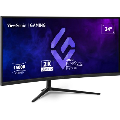Viewsonic VX3418C-2K pantalla para PC 34" 3440 x 1440 Pixeles UltraWide Quad HD Negro (HDMI, DisplayPort)