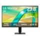 LG 24U411B-B pantalla para PC 23.8" 1920 x 1080 Pixeles Full HD LCD Negro (HDMI, VGA)