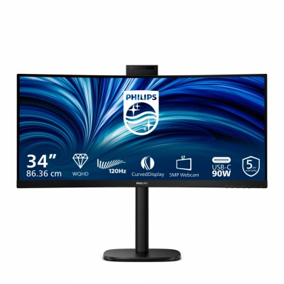 Philips 3000 series 34B2U3600CH/00 pantalla para PC 34" 3440 x 1440 Pixeles Wide Quad HD LCD Negro (HDMI, DisplayPort)