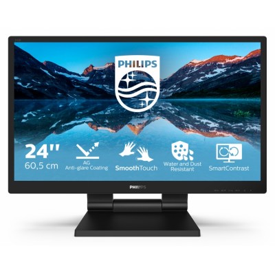 Philips 242B9TL/00 pantalla para PC 23.8" 1920 x 1080 Pixeles Full HD LCD Pantalla táctil Negro (HDMI, DisplayPort, VGA)