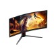 AOC G4 CU34G4CA pantalla para PC 34" 3440 x 1440 Pixeles Wide Quad HD Negro, Rojo (HDMI, DisplayPort)