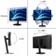Philips 24B2U3601 pantalla para PC 23.8" 2560 x 1440 Pixeles Quad HD LCD Negro (HDMI, DisplayPort)