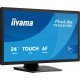 iiyama ProLite T2452MSC-B2 pantalla para PC 24" 1920 x 1080 Pixeles Full HD Pantalla táctil Negro (HDMI, DisplayPort)