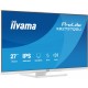 iiyama ProLite XB2797QSU-W1 pantalla para PC 27" 2560 x 1440 Pixeles Quad HD LED Blanco (HDMI, DisplayPort)