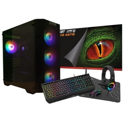 Zone Evil AMD Ryzen 5 4650G/16GB/2 Tb NVMe/Monitor 24" Teclado raton auriculares y alfombriila Ordenador Gaming
