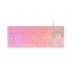 Mars Gaming MK023, Teclado Gaming TKL, Tecnología Híbrida H-Mech, Iluminación FRGB Rainbow, Anti-ghosting, Compatibilidad 