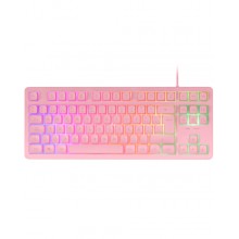 Mars Gaming MK023, Teclado Gaming TKL, Tecnología Híbrida H-Mech, Iluminación FRGB Rainbow, Anti-ghosting, Compatibilidad Uni