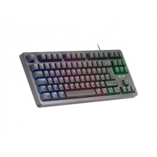Mars Gaming MK023, Teclado Gaming TKL, Tecnología Híbrida H-Mech, Iluminación FRGB Rainbow, Anti-ghosting, Compatibilidad Uni
