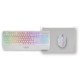 Mars Gaming MCP124, Combo Gaming 3en1, Teclado Ergonómico H-Mech LED RGB, Ratón RGB 3200DPI Switches HUANO, Alfombrilla Nan